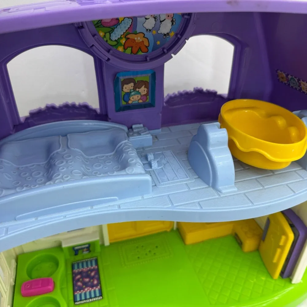 Fisher-Price Little People Happy Sounds Home Kids OS Purple White P3329 House